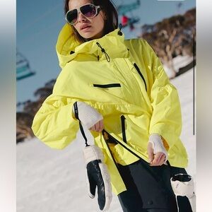 Free People Bright Yellow Ski Jacket